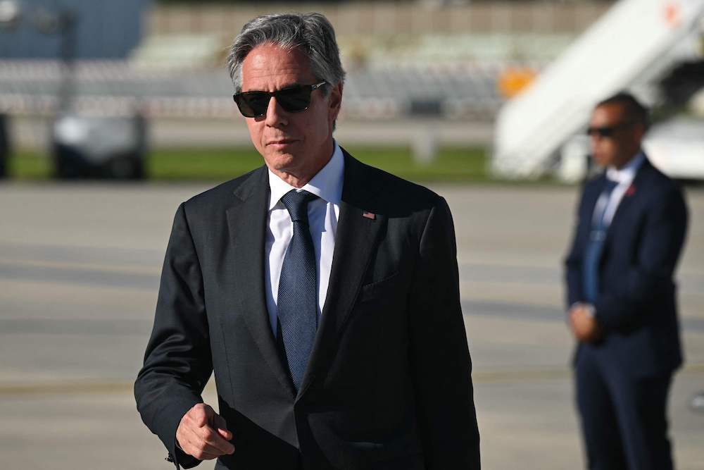 It will be US Secretary of State Antony Blinken’s eighth visit to the region since Hamas militants attacked Israel on Oct. 7, triggering the latest flare-up in the decades-old Israeli-Palestinian conflict. (AFP)