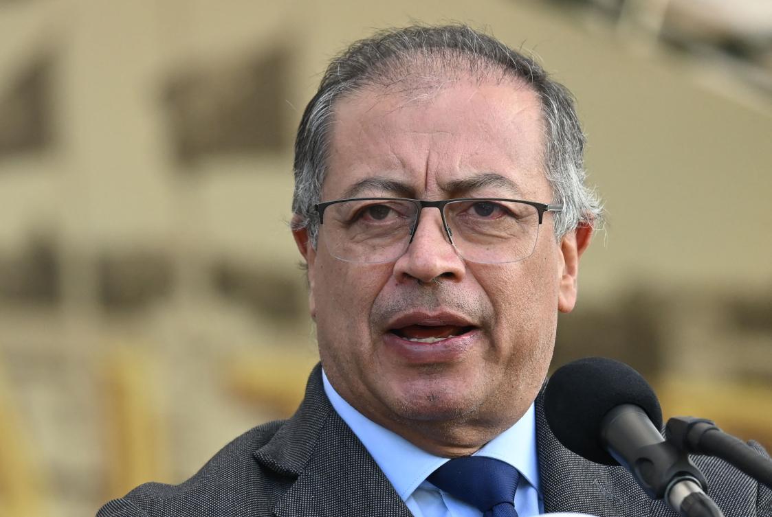 Colombian President Gustavo Petro announced on Jun. 8, 2024, that his government will suspend coal exports to Israel while it continues its war against Hamas in the Gaza strip. (AFP)
