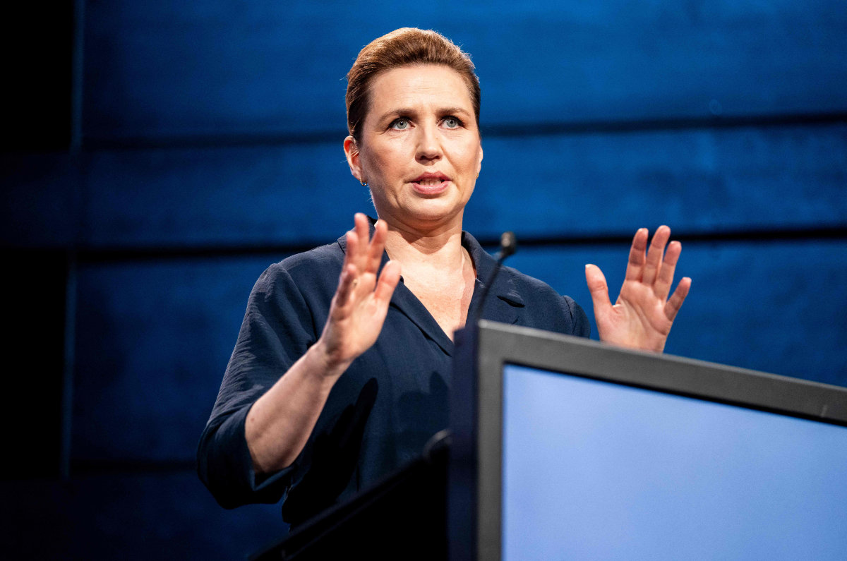 File photo of Denmark's Prime Minister Mette Frederiksen. (Ritzau Scanpix via AFP)
