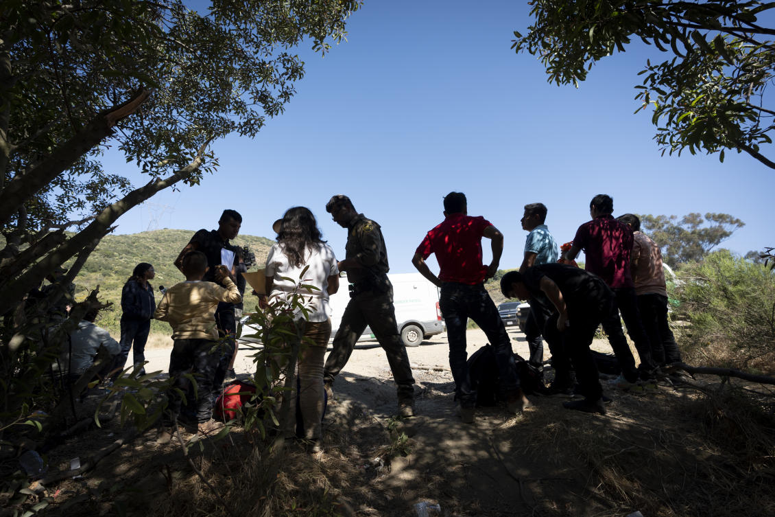 The Homeland Security Department said in a detailed document outlining the ban that ‘demographics and nationalities encountered at the border significantly impact’ its ability to deport people. (AP)