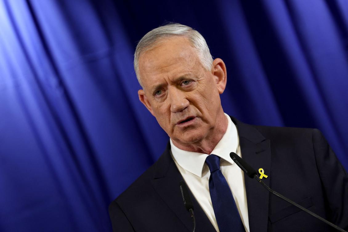 Israeli war cabinet minister Benny Gantz said on June 9, he was quitting the government after threatening last month to leave over the lack of post-war strategy for the Gaza Strip. (AFP)