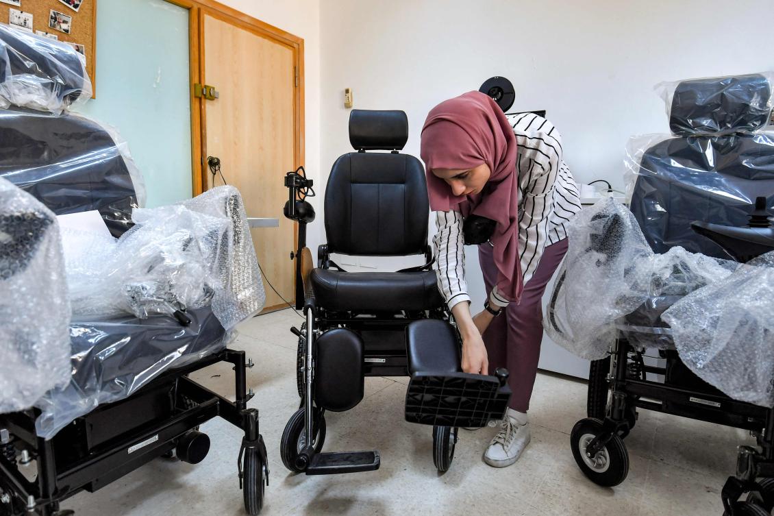 Project, Moovobrain — new technology that allows wheelchair users to move through a choice of touchpad, voice command, facial gestures or most impressively their own brain waves — has been shortlisted from over 550 applicants for the final round of the Young Inventors Prize. (AFP)