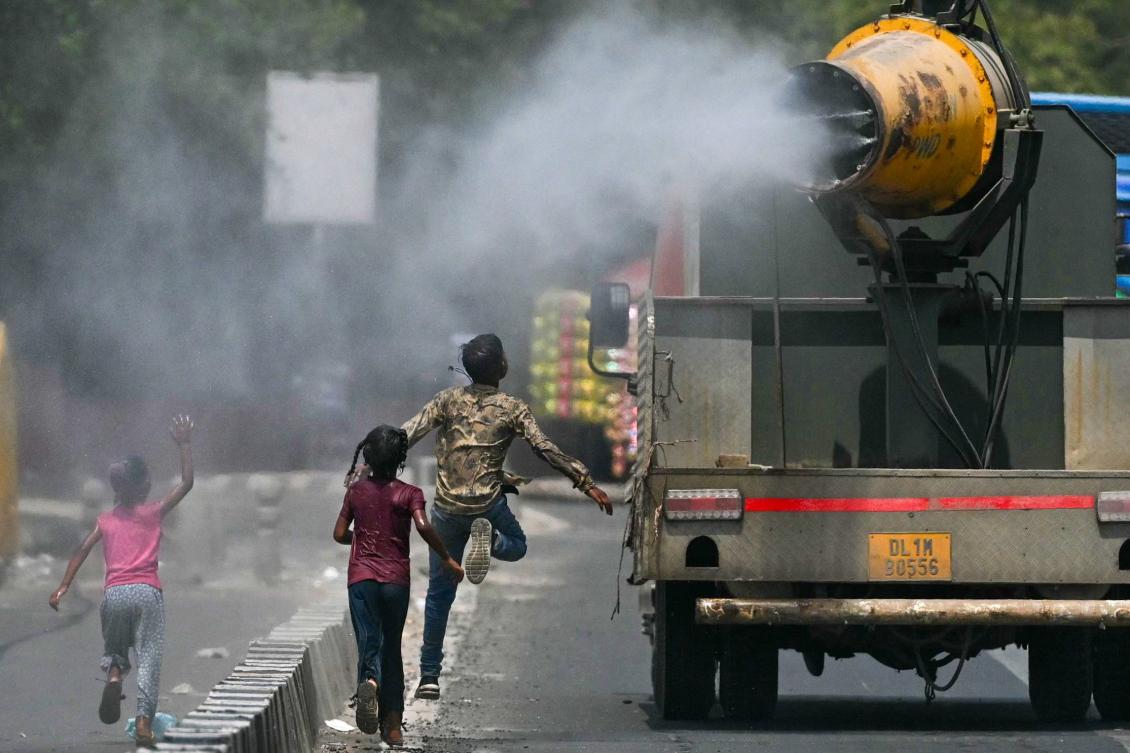 The latest heatwave has seen temperatures in New Delhi match the capital’s previous record high: 49.2C clocked in 2022. (AFP)