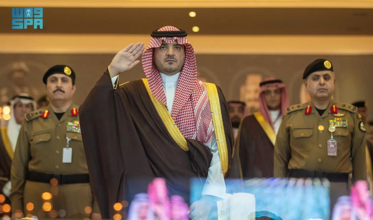 The forces then held a parade that included demonstrating various security drills, specialized and armored vehicles, in addition to helicopters. (SPA)