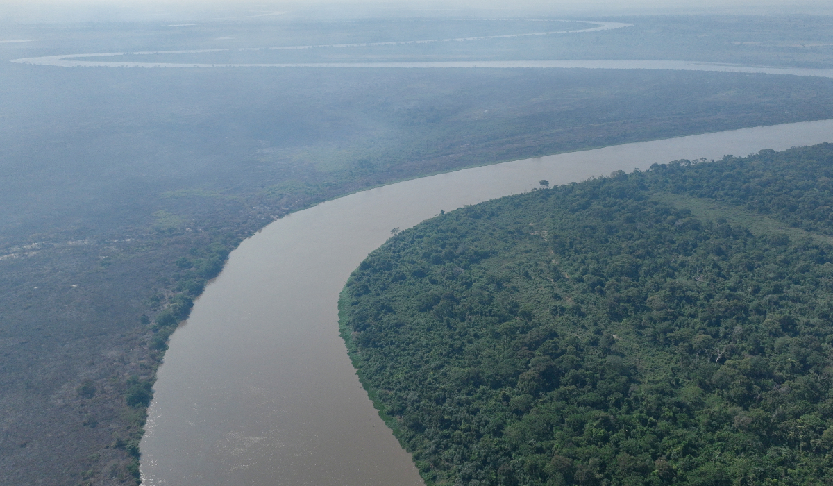 A drone view shows a burned area in the Pantanal, the world's largest wetland, in Corumba, Mato Grosso do Sul state, Brazil, June 10, 2024. (REUTERS)