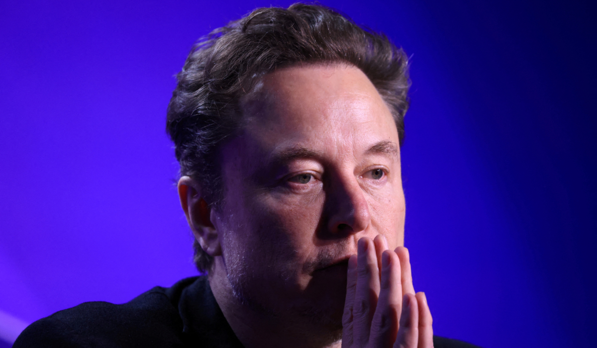 Elon Musk, Chief Executive Officer of SpaceX and Tesla and owner of X looks on during the Milken Conference 2024 Global Conference Sessions at The Beverly Hilton in Beverly Hills, California, U.S., May 6, 2024. (REUTERS)