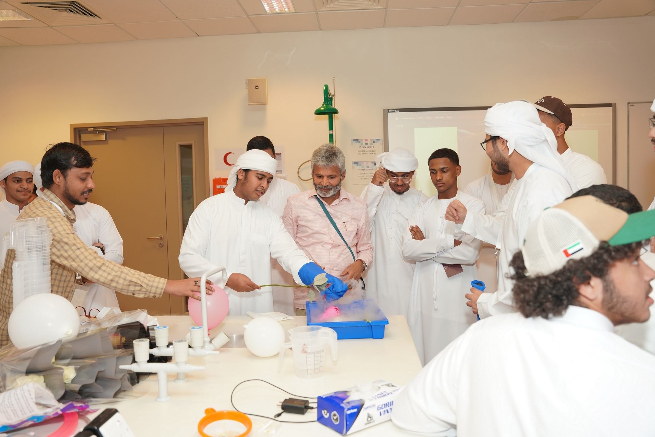 Students participate in a summer program run by the Indian Institute of Technology-Delhi in Abu Dhabi in July 2023. (WAM)