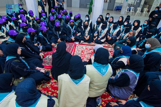Girl Scouts assist Grand Mosque Security Force