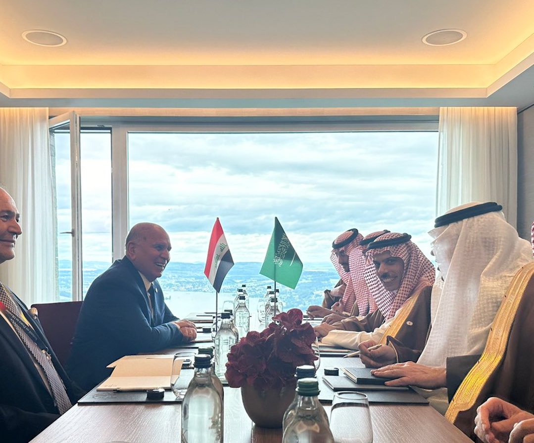 Saudi Arabia’s Foreign Minister Prince Faisal bin Farhan held a number of meetings on the sidelines of the Ukraine Peace Summit in Switzerland. (X/@KSAMOFA)