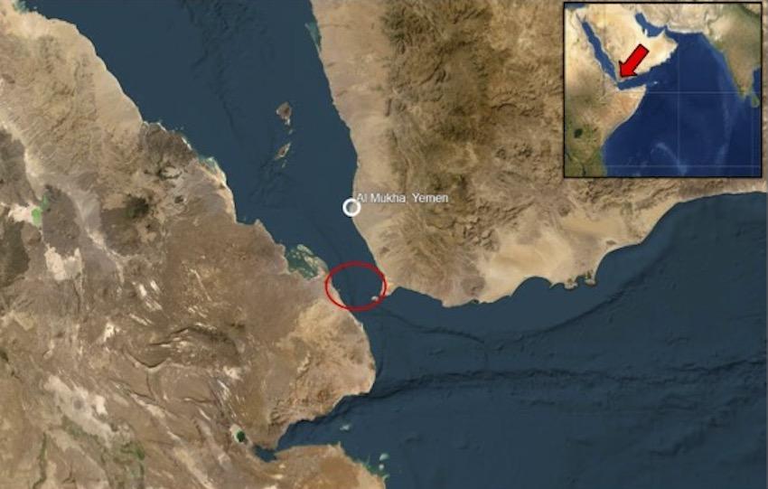 Authorities are investigating the two explosions near Al-Mukha in Yemen. (X: @UK_MTO)