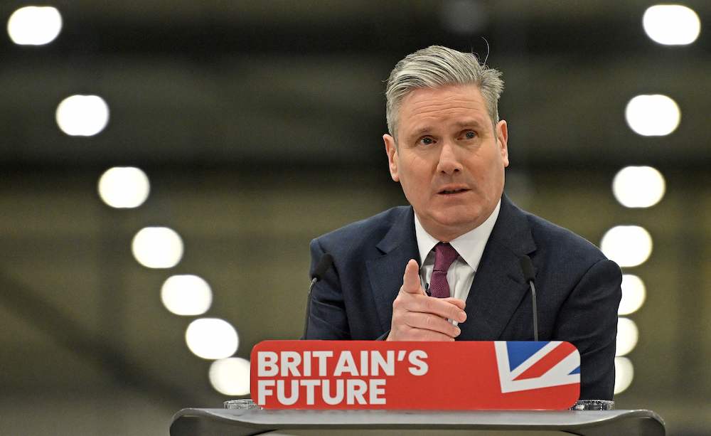 UK Labour leader Keir Starmer, 61, is a former human rights lawyer turned-state prosecutor whose ruthless ambition and formidable work ethic look set to propel him to Britain's highest political office. (AFP/File Photo)