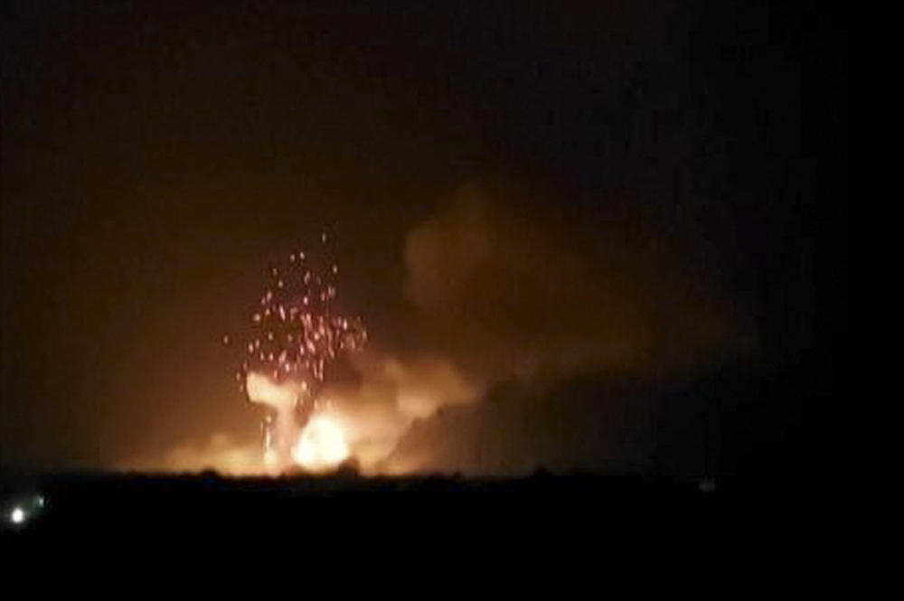 Above, a video grab obtained by AFPTV from Mahamat Djiddi Hassan on June 18, 2024 shows a massive fire at a military ammunition depot in N’Djamena. (AFP)