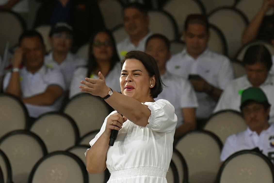 Philippine Vice President Sara Duterte, who continues to enjoy high trust ratings based on independent opinion polls, would now have more leeway to criticize Ferdinand Marcos Jr.’s policies. (AFP)