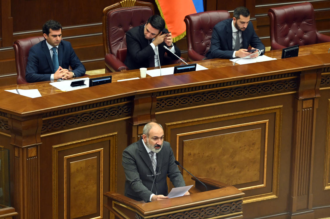 Armenia supports a UN resolution on an immediate ceasefire in Gaza and is in favor of a two-state solution to the Palestinian-Israeli conflict. (FILE/AFP)