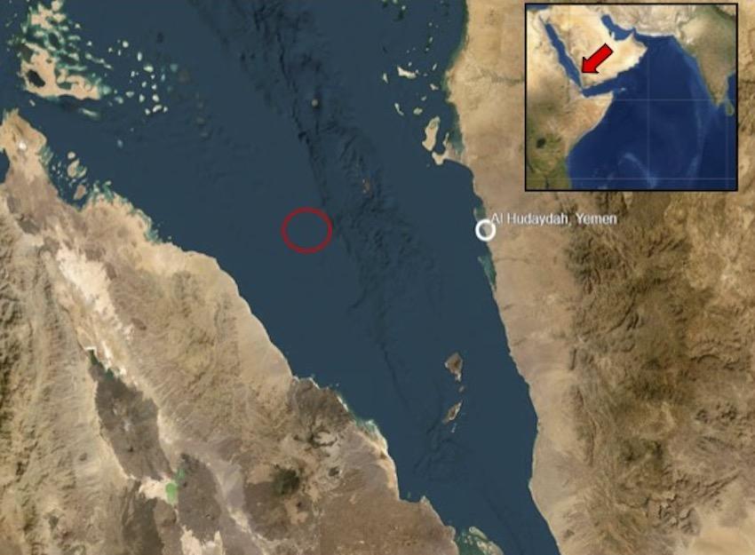 The attack occurred about 65 nautical miles west of the Yemeni port city of Hodeidah, said the United Kingdom Maritime Trade Operations. (X:@UKMTO)