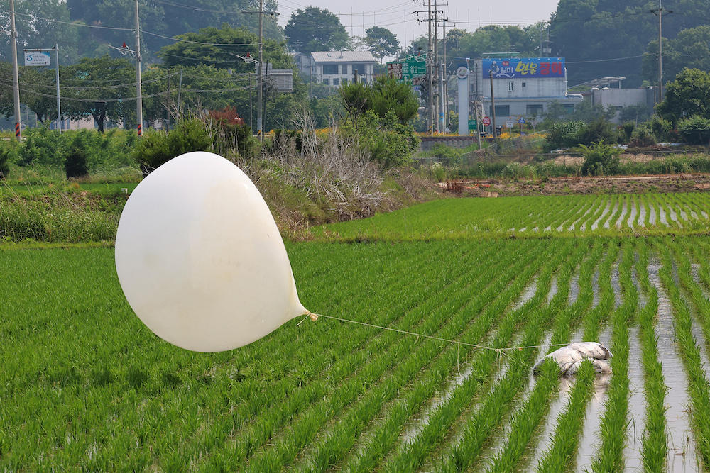 North Korea said its balloon campaign was a tit-for-tat action against South Korean activists who flew political leaflets critical of its leadership across the border. (AFP)