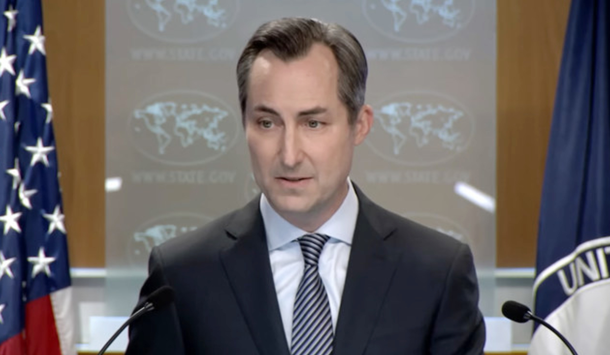 State Department spokesperson Matthew Miller. (Photo courtesy: @StateDept/YouTube)