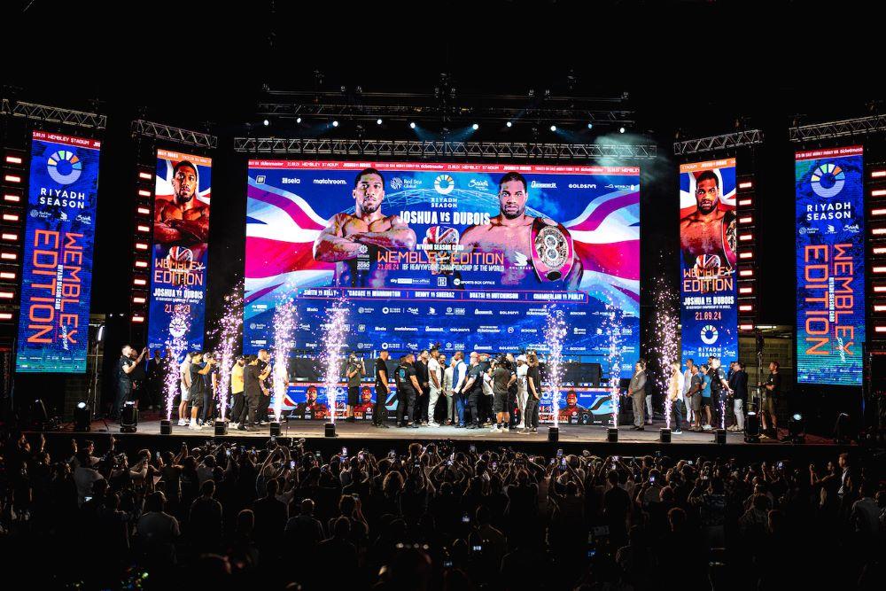 Anthony Joshua will take on Daniel Dubois, as Riyadh Season comes to London, at Wembley Stadium on Saturday, September 21. (Supplied)
