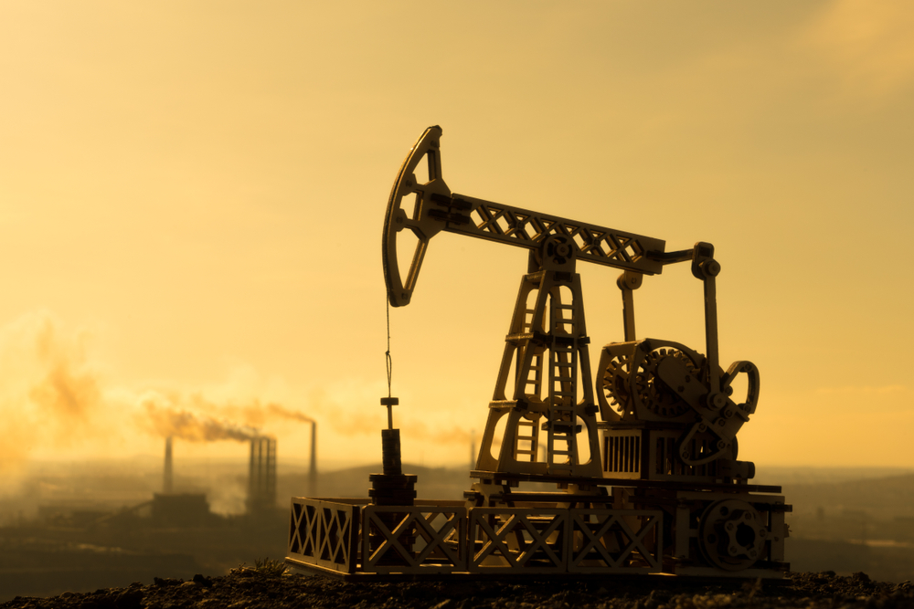 Brent crude oil futures were down 6 cents, or 0.1 percent, at $85.19 a barrel, as of 9:35 a.m. Saudi time. Shutterstock