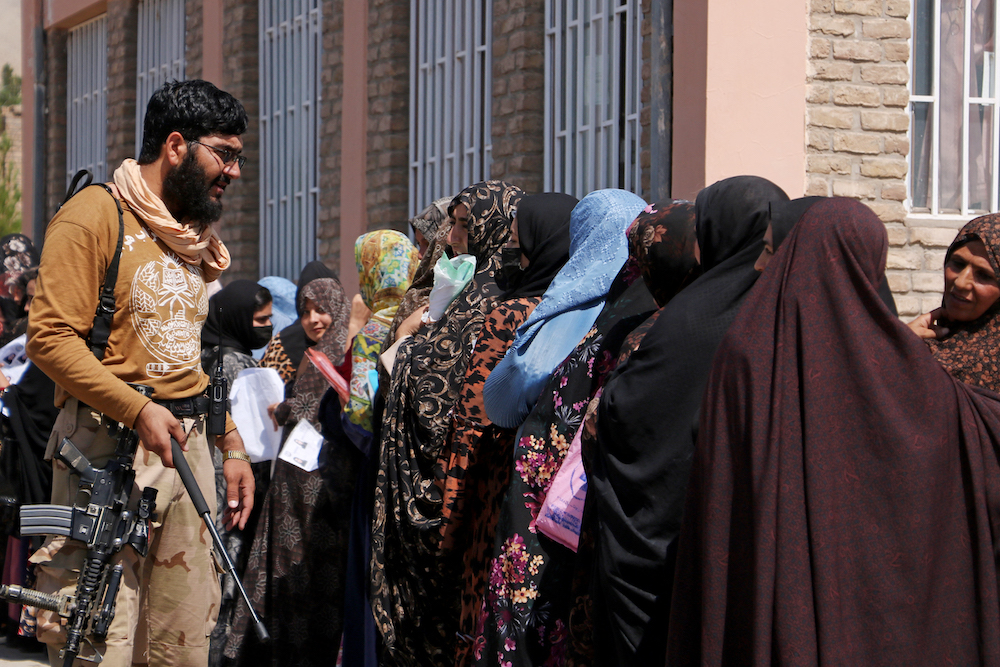 The UN has said the recognition of Taliban as Afghanistan’s government is almost impossible while bans on female education and employment remain in place. (AFP)