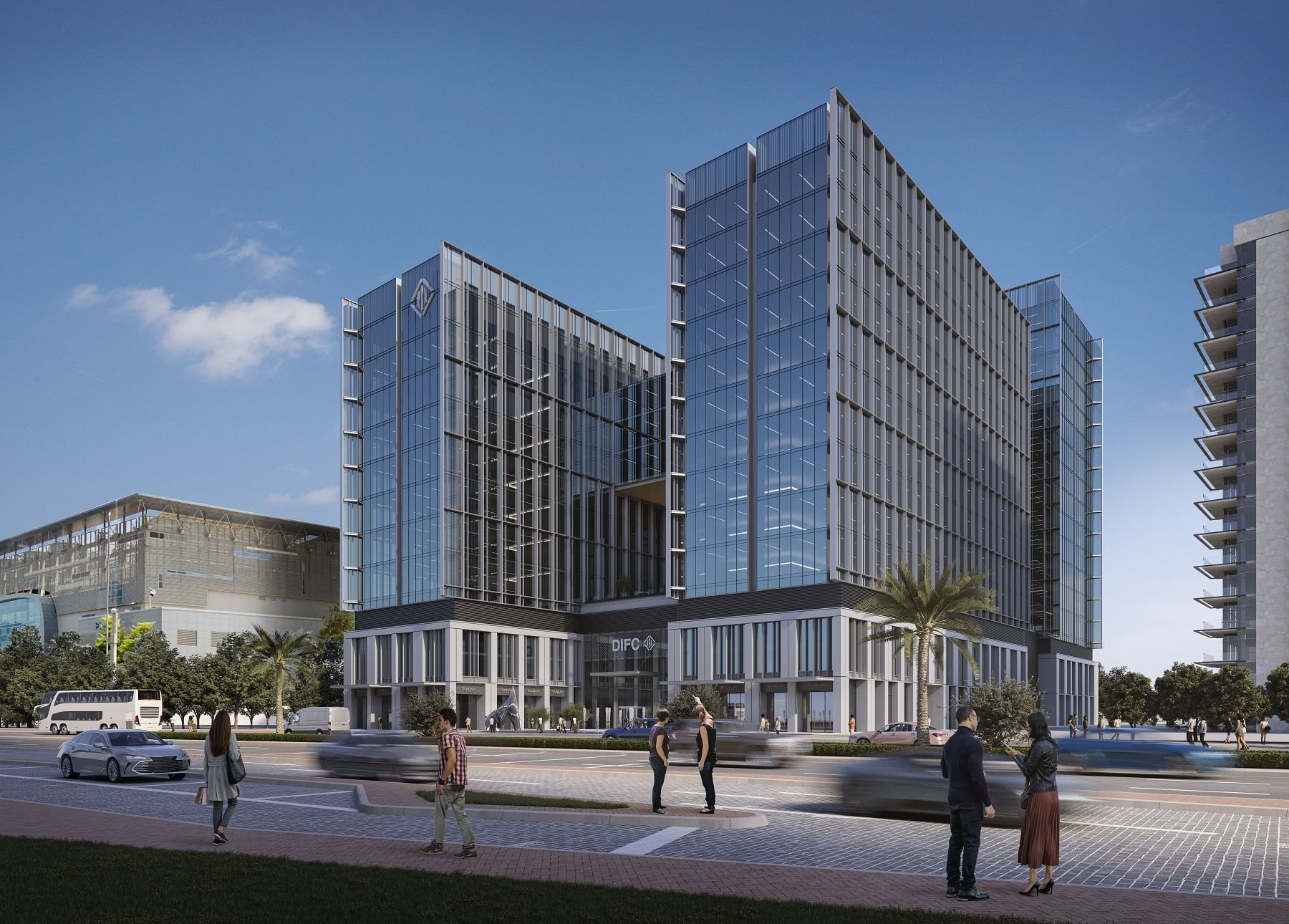 A DIFC Square is a landmark commercial project consisting of three interconnected buildings. (WAM)