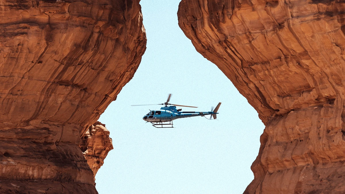Helicopter tour