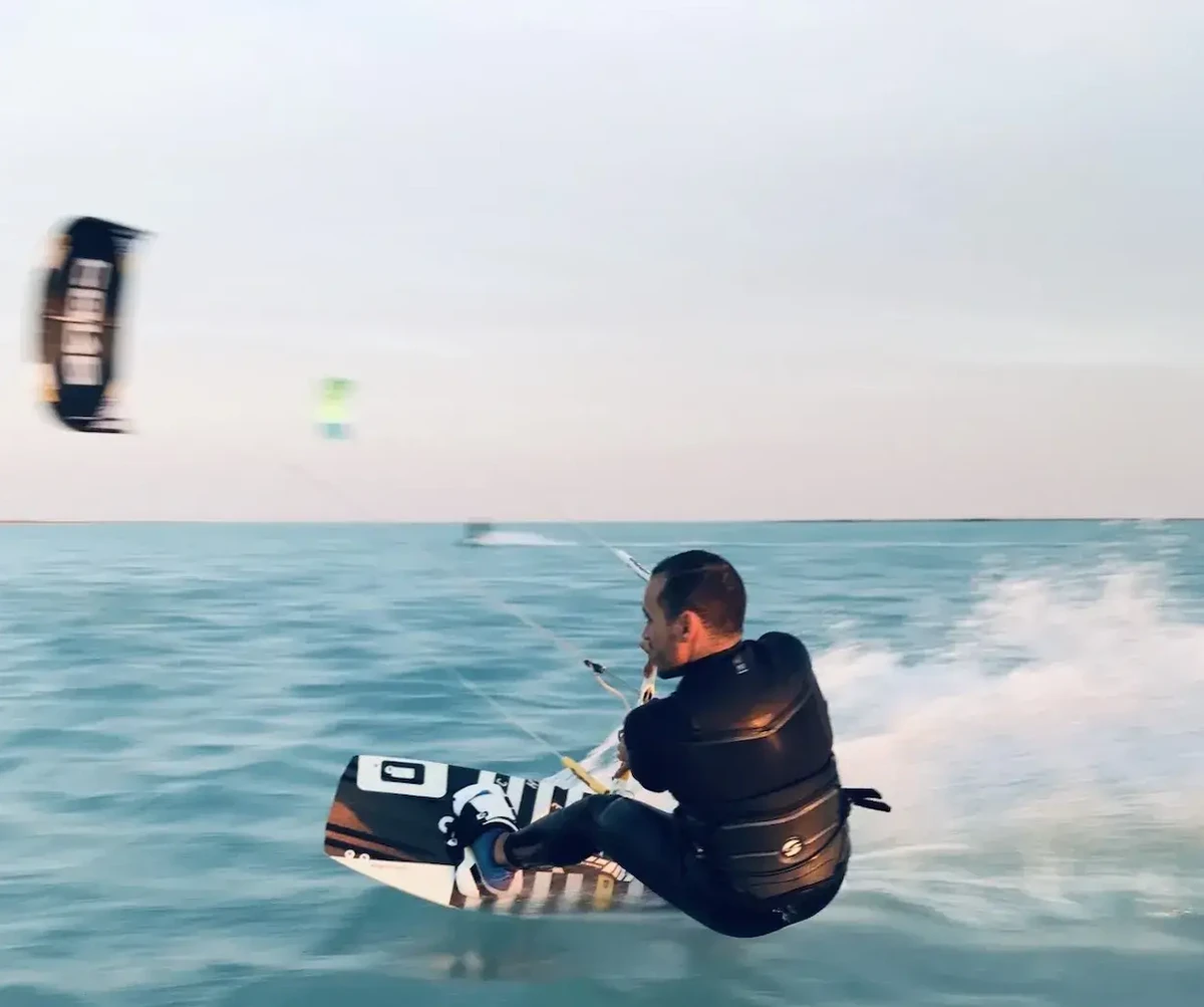 Kite surfing