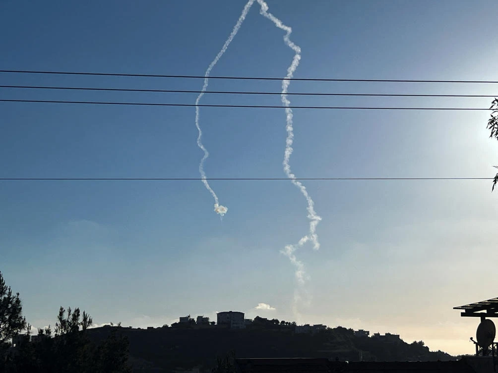 Israel's Iron Dome anti-missile system intercepts a rocket launched to Israel from Lebanon near the Israel-Lebanon border, amid ongoing cross border hostilities. (File/Reuters)