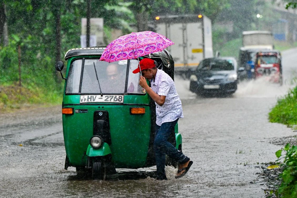 Disaster officials said 20 out of the Sri Lanka’s 25 districts were affected by heavy rain and issued warnings to people living on the banks of main rivers to move to higher ground. (AFP)