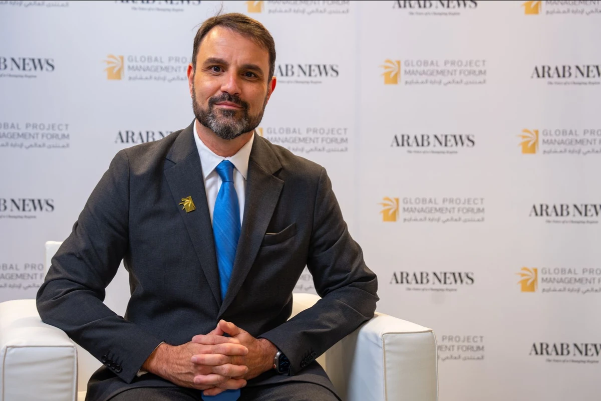 Americo Pinto, managing director of the Project Management Office Global Alliance, speaking to Arab News. AN