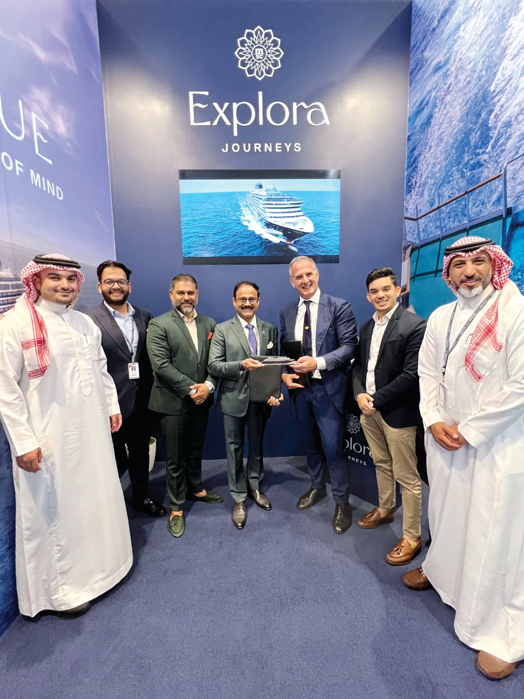 Dr. Siddeek Ahmed, chairman and MD, ITL World, and Angelo Capurro, executive director, Explora Journeys.