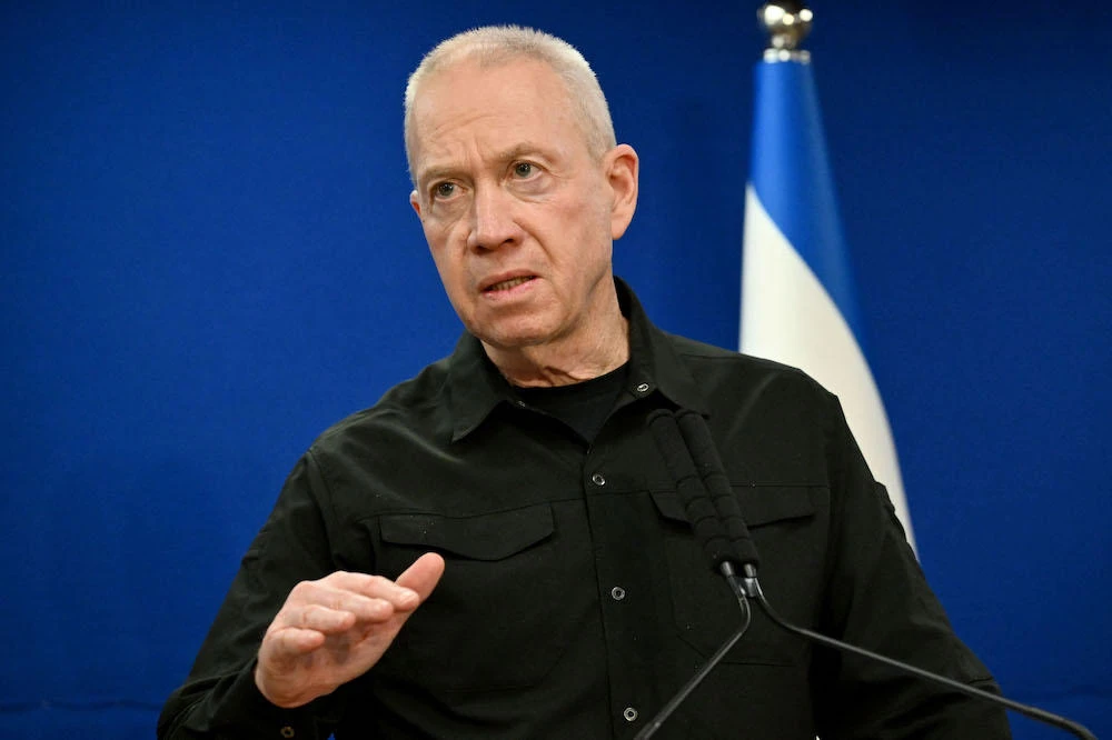 Israeli defense minister Yoav Gallant restated his government's commitment to dismantling Hamas as a governing and military authority. (AFP)