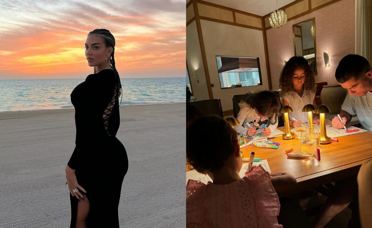 Argentinian model Georgina Rodriguez and football star Cristiano Ronaldo took to social media this week to share photographs of Saudi Arabia’s coastline and their relaxing getaway at The St. Regis Red Sea Resort. (Instagram)