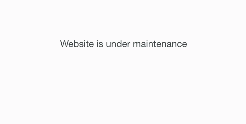 Columbialawreview.org showed the message "Website is under maintenance" on Tuesday. (screengrab)