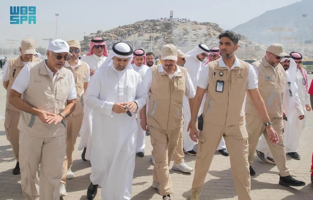 Saudi Health Minister Fahd Al-Jalajel visited facilities in Makkah, Arafat, Mina and the headquarters of the Saudi Red Crescent to ensure they were prepared for the influx of Hajj pilgrims later this month. (SPA)