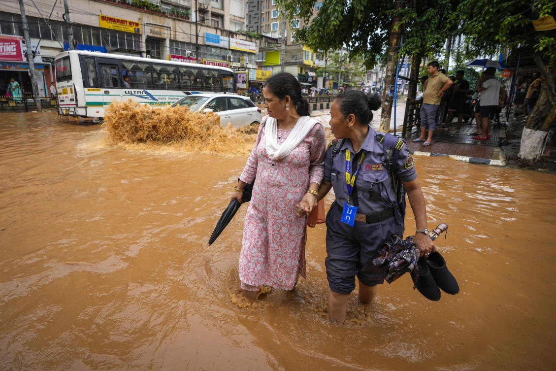 “The monsoon will take a pause for few days,” the official added. “Except for the west coast, most of the other regions will receive less rain,” the official added. (AP)