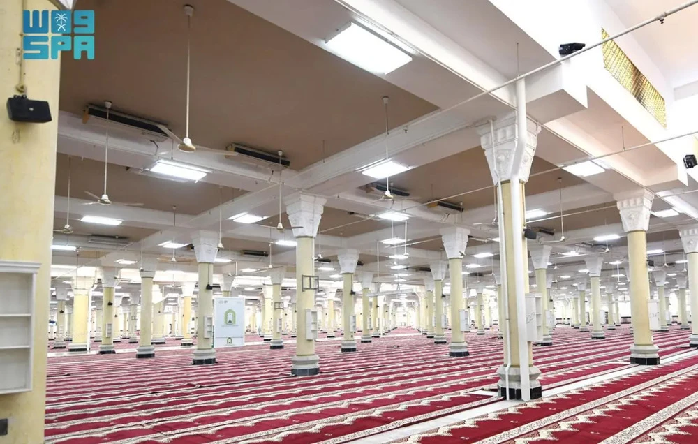The Ministry of Islamic Affairs, Dawah and Guidance has concluded its work in making Al-Khaif Mosque in Mina ready to host pilgrims. (SPA)