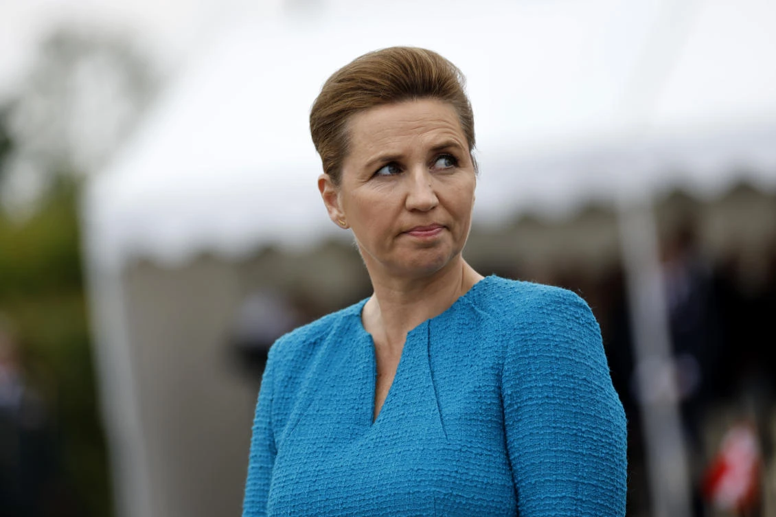Denmark’s Prime Minister Mette Frederiksen has been assaulted by a man on a square in the capital of Copenhagen, according to a report on Jun. 7, 2024 by the state news agency Ritzau. (AP/File)