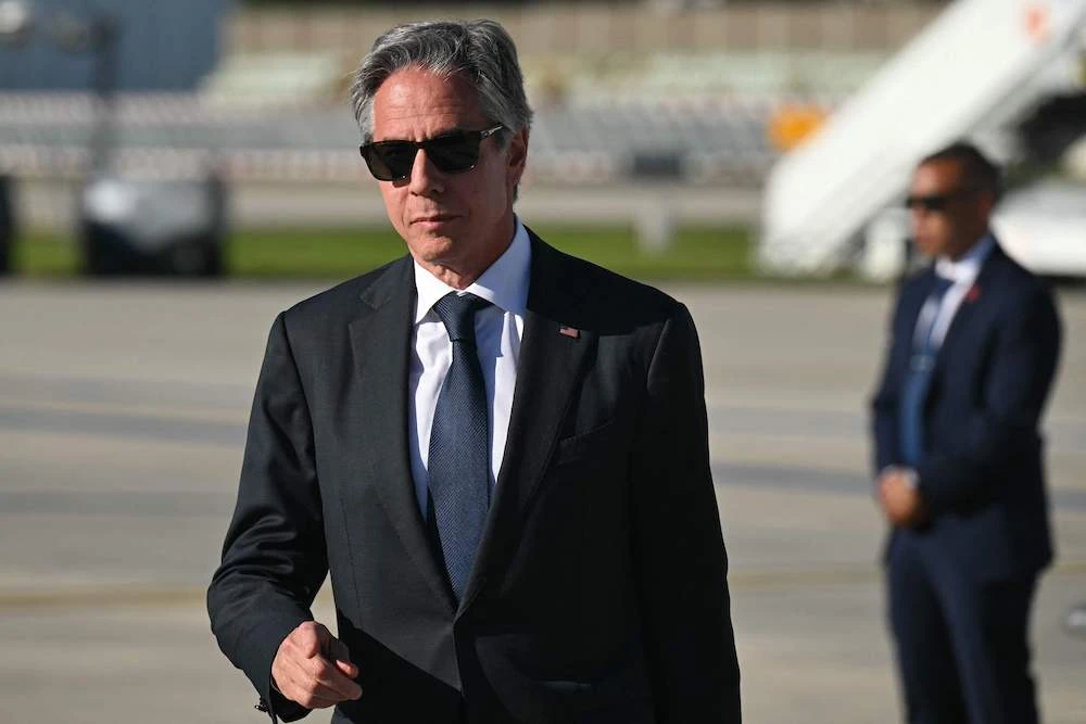 It will be US Secretary of State Antony Blinken’s eighth visit to the region since Hamas militants attacked Israel on Oct. 7, triggering the latest flare-up in the decades-old Israeli-Palestinian conflict. (AFP)