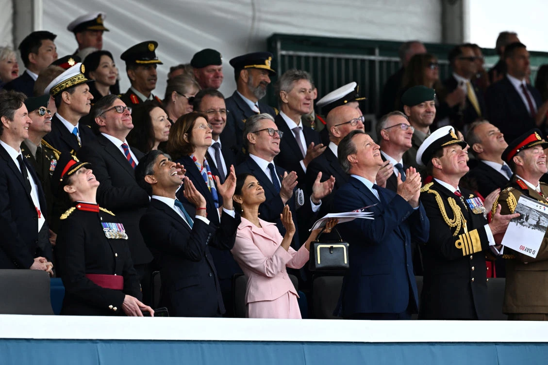 Sunak apologized for not attending Thursday’s final commemoration on Omaha Beach in Normandy. (REUTERS)