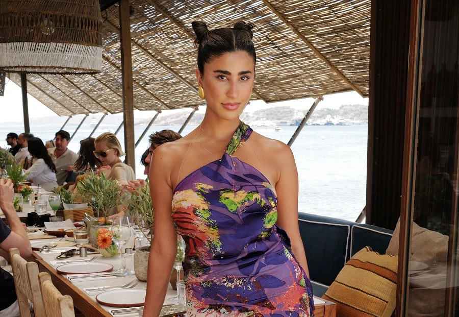 Laila Abdallah attended the opening of the One&Only Aesthesis in Athens. (Getty Images)