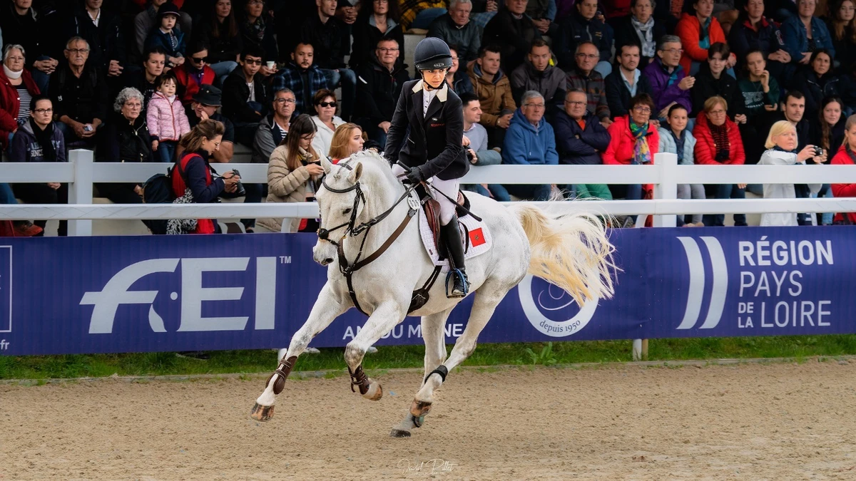 Noor Slaoui, a 29-year-old Moroccan, has become the first Arab female equestrian to represent Africa and the Middle East after qualifying for the Paris 2024 Olympics. (Supplied)