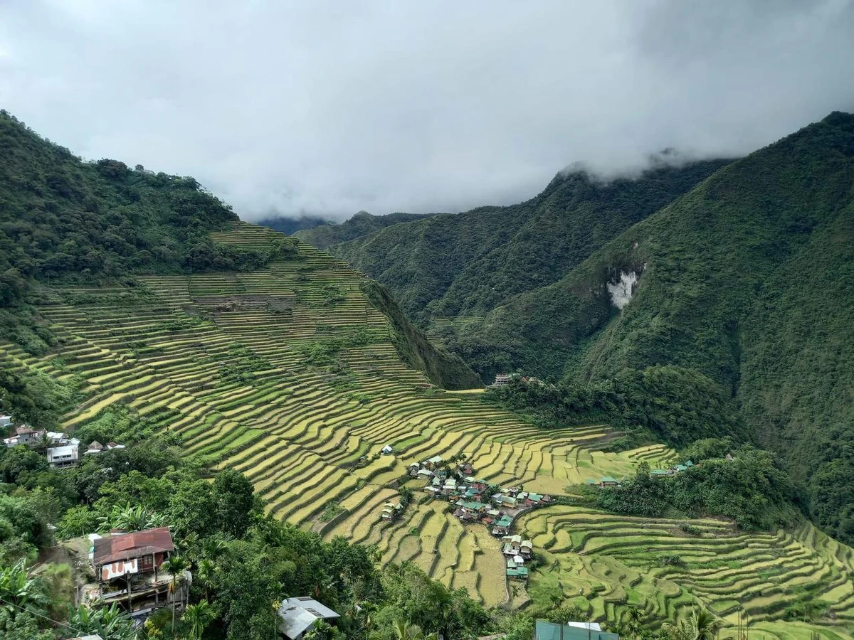 Rice terraces are seen in Batad, Ifugao province, northern Philippines, in June 2022. (Raymond Macapagal)