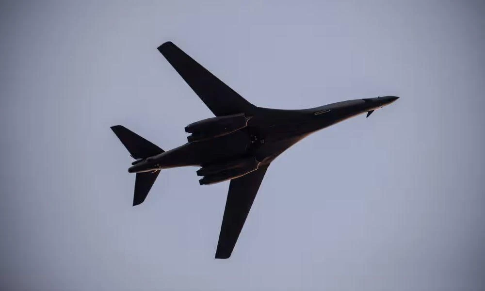 A B1 bomber used by the US military. (Getty Images)