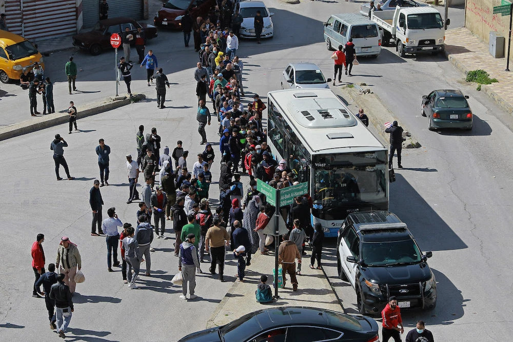 The explosives, found in a home in the Marka neighborhood northeast of Amman, above, were detonated onsite after the area was evacuated. (AFP file photo)