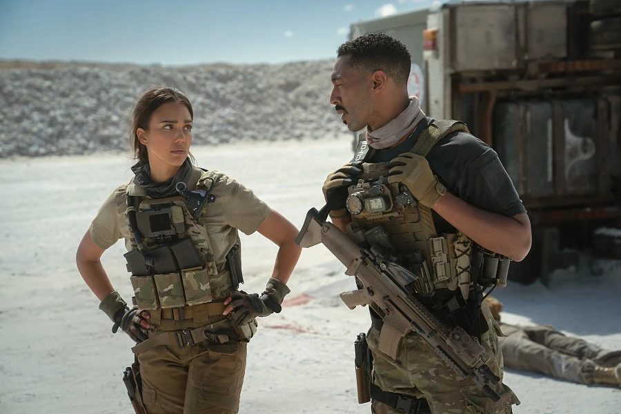Out now on Netflix, 'Trigger Warning' stars Jessica Alba. (Supplied)