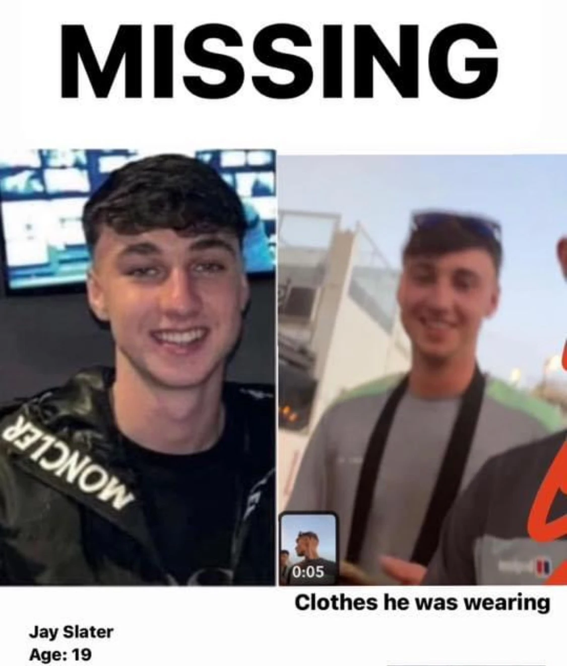 Spanish police are examining CCTV footage from a local town on the island of Tenerife near where British teenager Jay Slater disappeared on June 17. (Facebook)