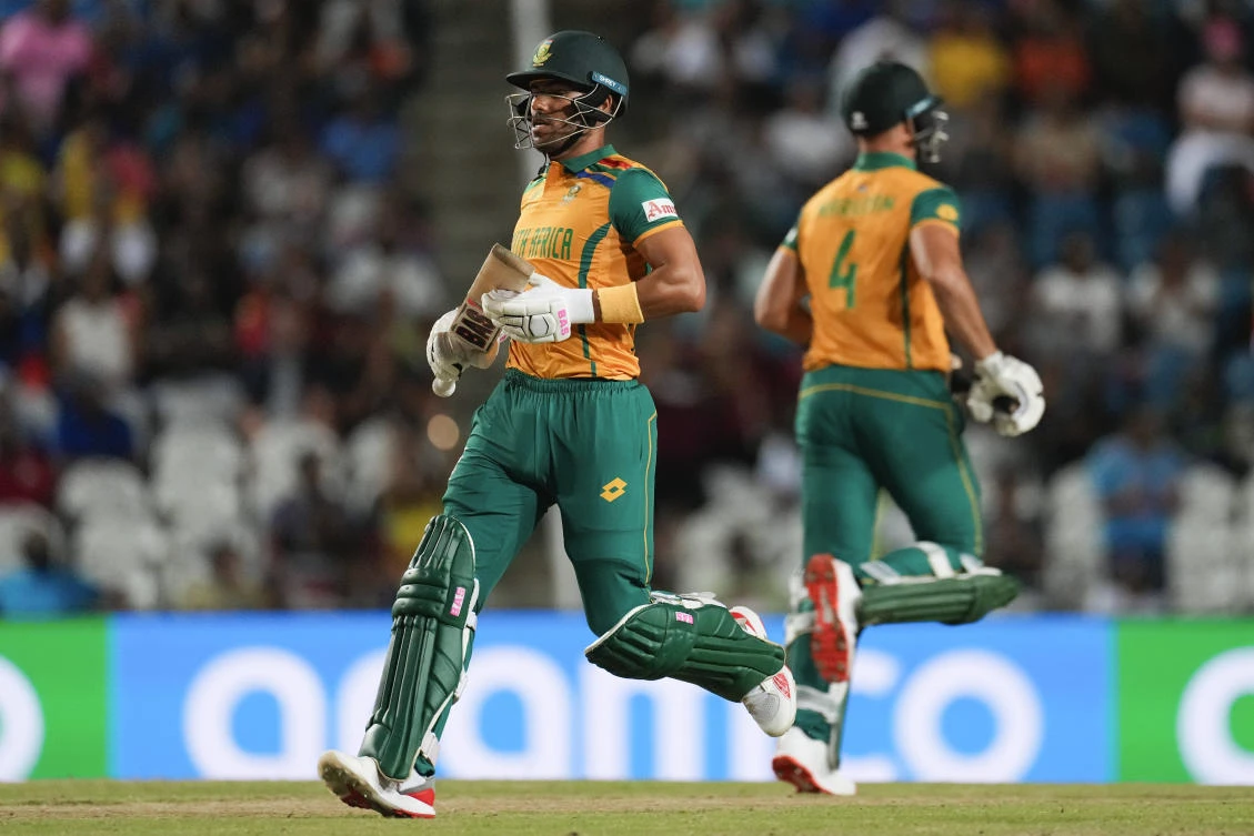 Afghanistan captain Rashid Khan won the toss Wednesday and opted to bat first but everything went South Africa’s way after that. (AP)