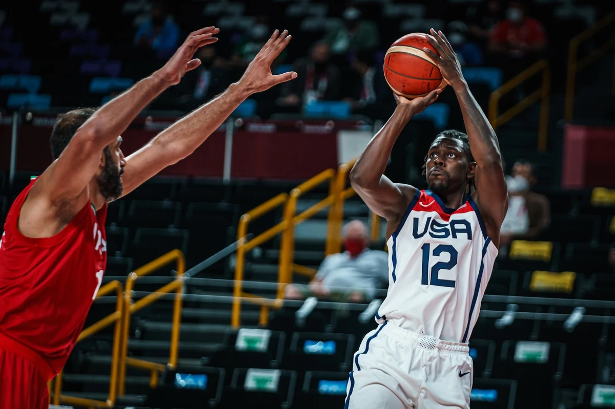 Jrue Holiday of the Boston Celtics in action for the USA Basketball Men's National Team (Supplied)
