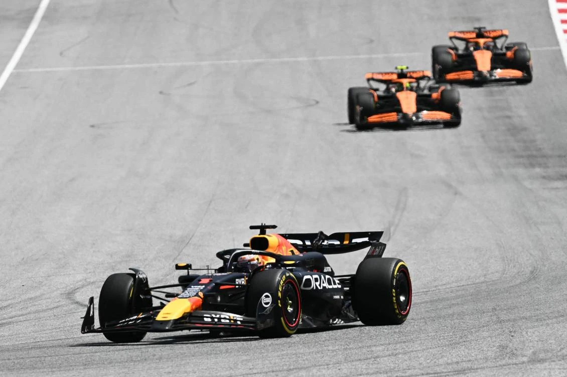 Red Bull Racing’s Dutch driver Max Verstappen drives during the sprint session on the Red Bull Ring race track in Spielberg, Austria, on June 29, ahead of the Formula One Austrian Grand Prix. (AFP)